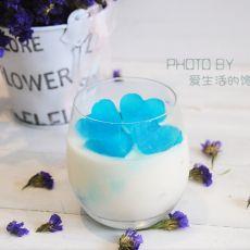 #妙搭新食尚#蓝莓榴莲炒冰