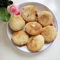 红豆糯米麻饼